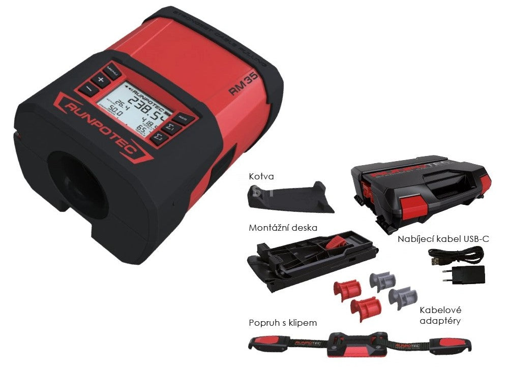 RUNPOTEC 11143 Sada RM35 digitální měřič délky kabelů + XB 300 Cable Roller RUNPOTEC 11143 Sada RM35 digitální měřič délky kabelů + XB 300 Cable Roller